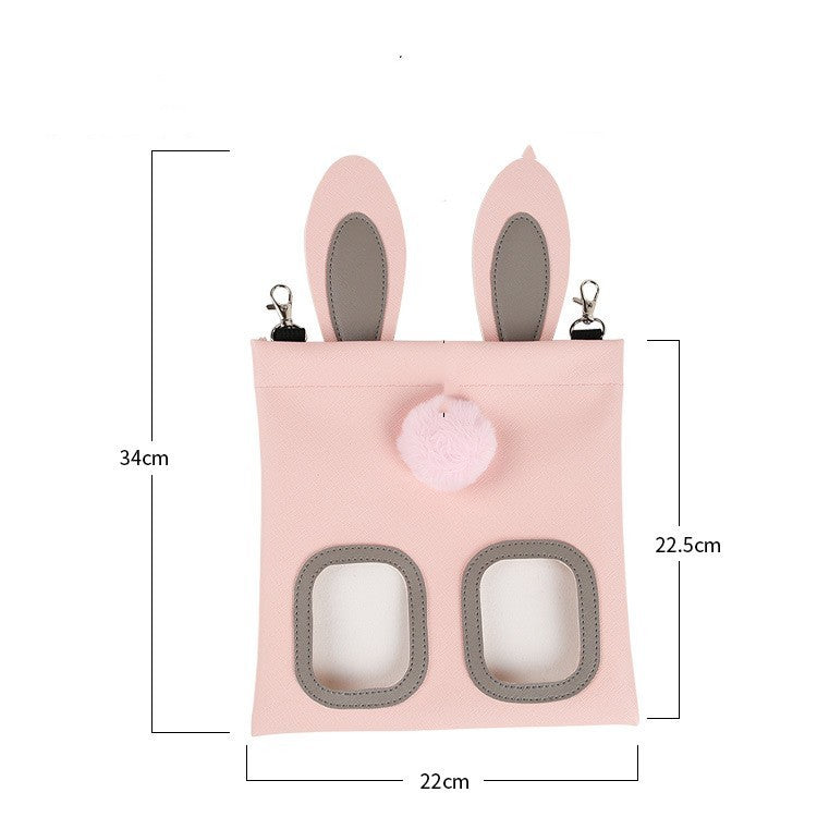 Discover the Adorable Cute Straw Bag Rabbit Totoro Hamster Feeder for Your Beloved Pets