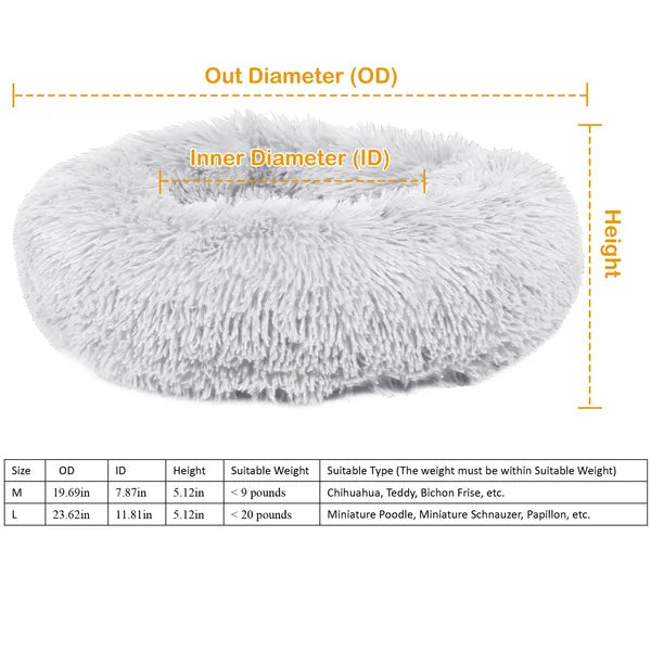 Large Soft Fleece Dog Bed Cozy Puppy & Cat Nest Sofa Cushion