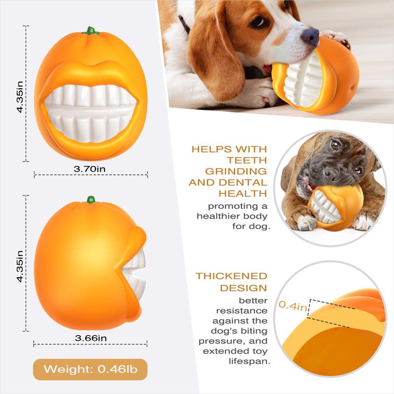 Prokel Tough Squeaky Dog Toy Durable Chew Ball for Aggressive Chewers