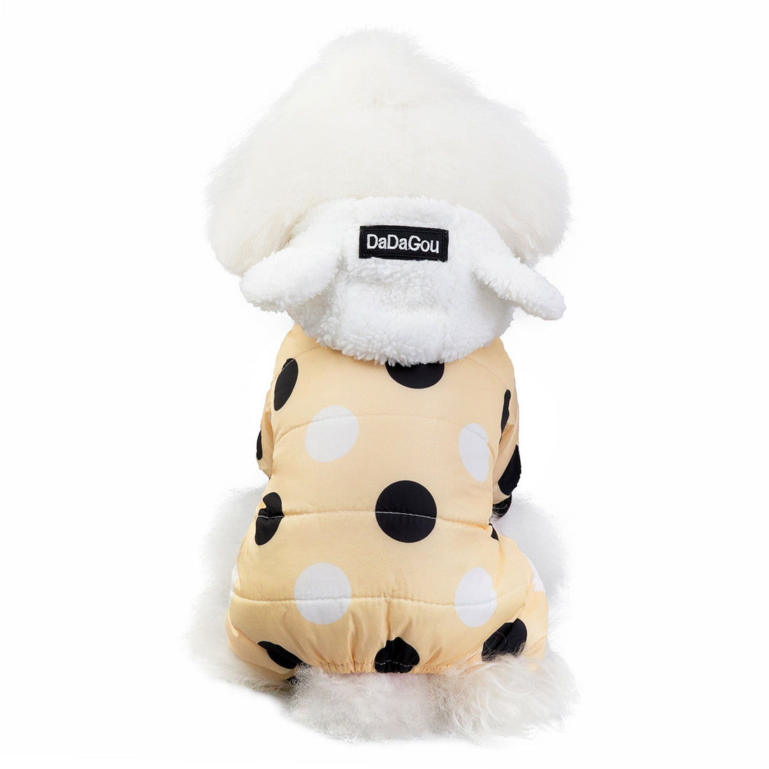 Warm Big Polka Dot Four-Leg Cotton Coat