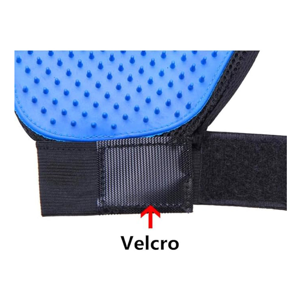 Pet Grooming Gloves De-Shedding Brush for Cats, Dogs, Rabbits & Horses