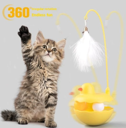 Interactive Duck-Shaped Cat Toy Removable & Washable for Kittens