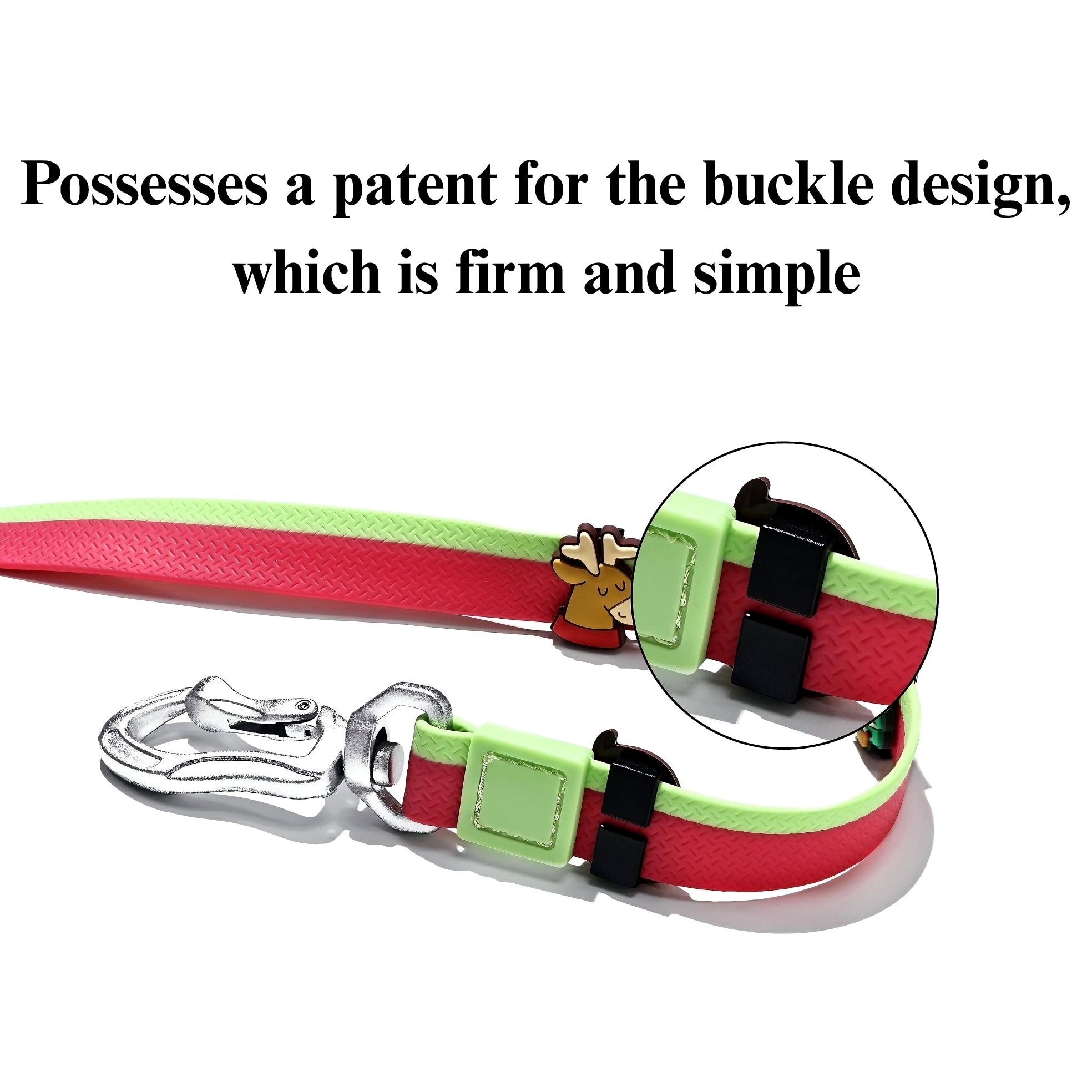Dual-Color Embossed Pet Leash Set Stylish, Fun & Practical