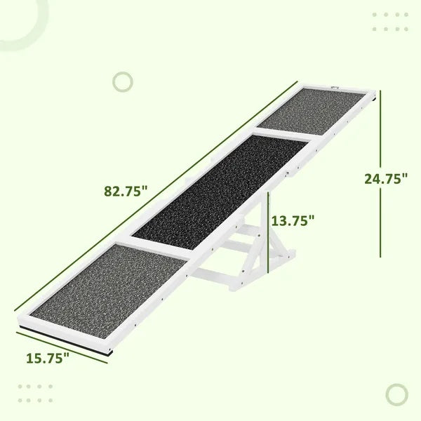 Wooden Dog Agility Seesaw Weather-Resistant Training Equipment
