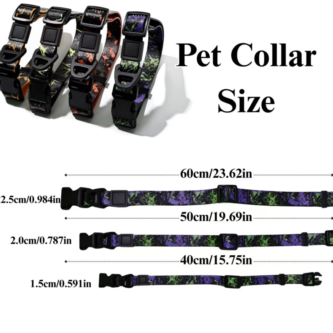 Camouflage UV-Printed Pet Leash Set Stylish & Durable for Outdoor Use