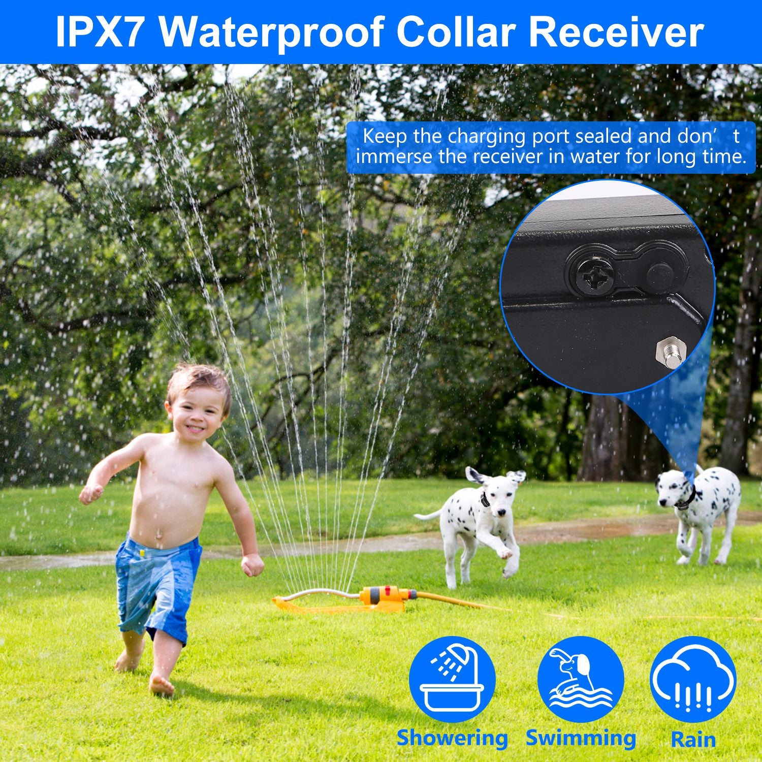 Wireless Electric Dog Fence Set Shock Collar Training System for All Dogs