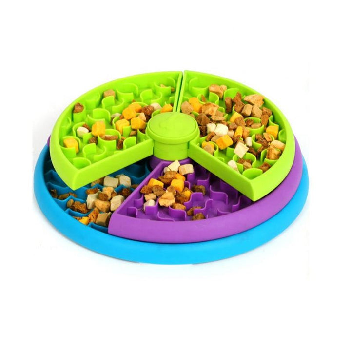 3-in-1 Slow Feed Pet Bowl Anti-Choke Feeder & Lick Mat for Dogs
