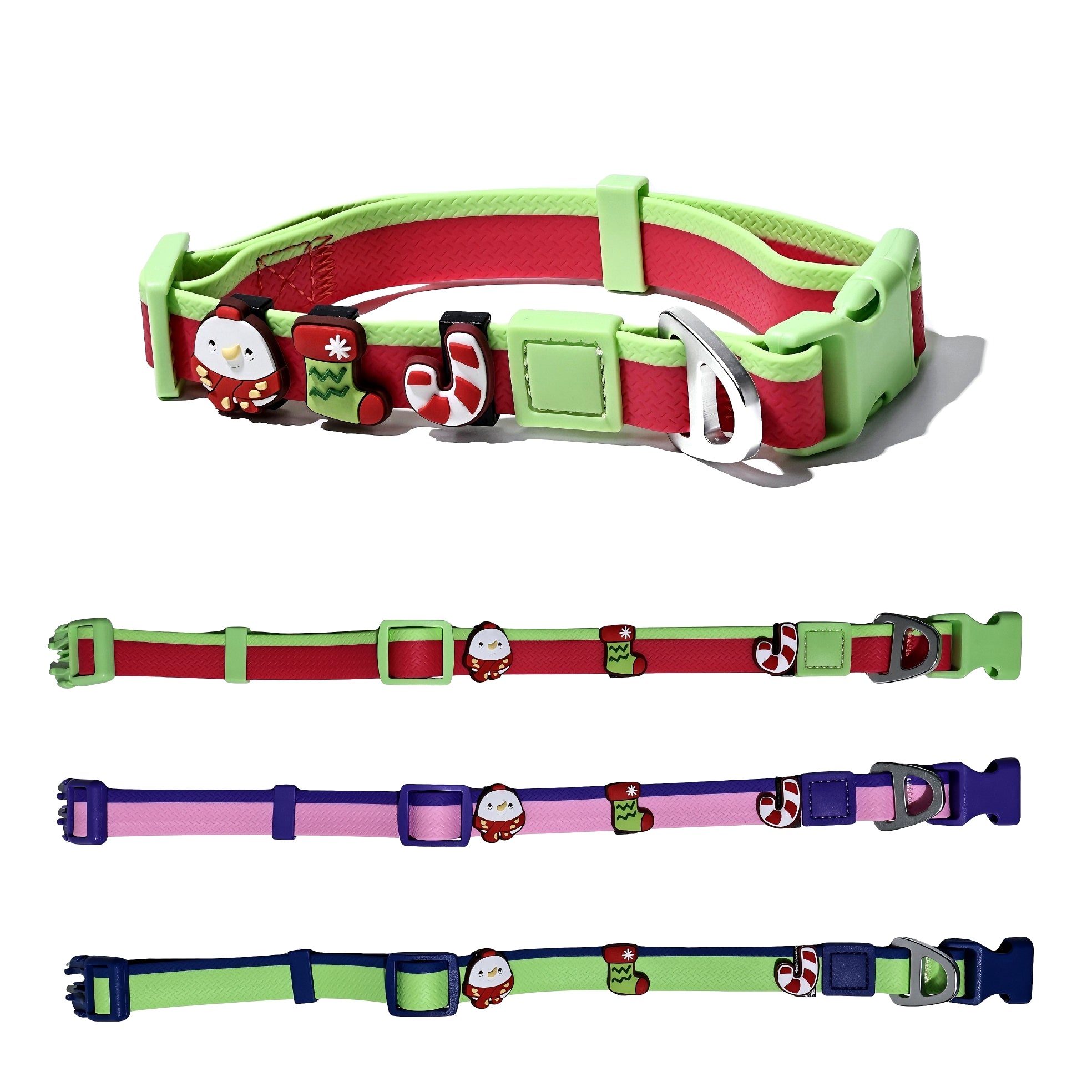 Dual-Color Embossed Pet Leash Set Stylish, Fun & Practical