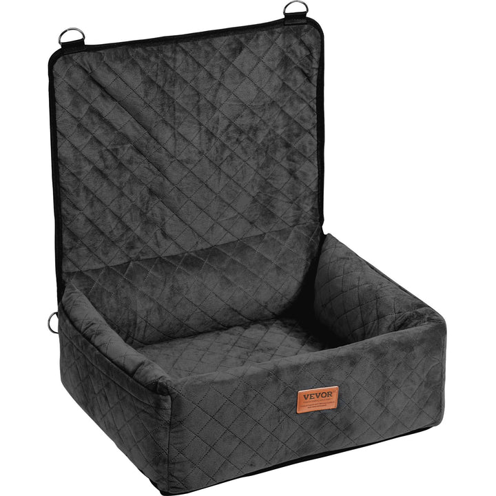 Black Dog Booster Car Seat for Small to Medium Dogs