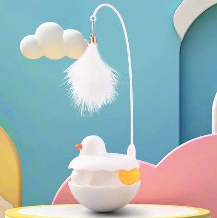 Interactive Duck-Shaped Cat Toy Removable & Washable for Kittens