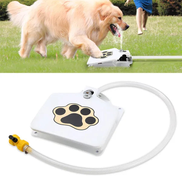 Outdoor Dog Water Fountain Step-On Pet Water Dispenser