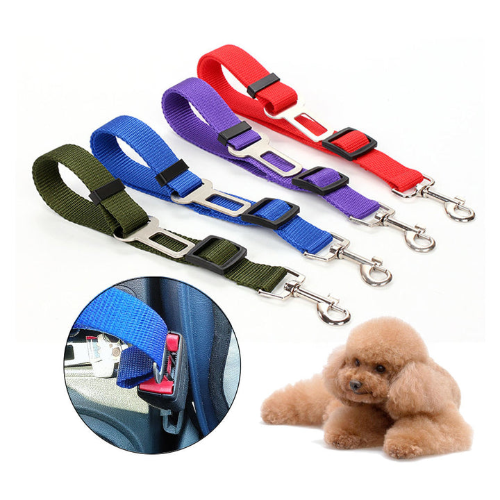 Durable Adjustable Pet Car Safety Leash Nylon Dog & Cat Seat Belt