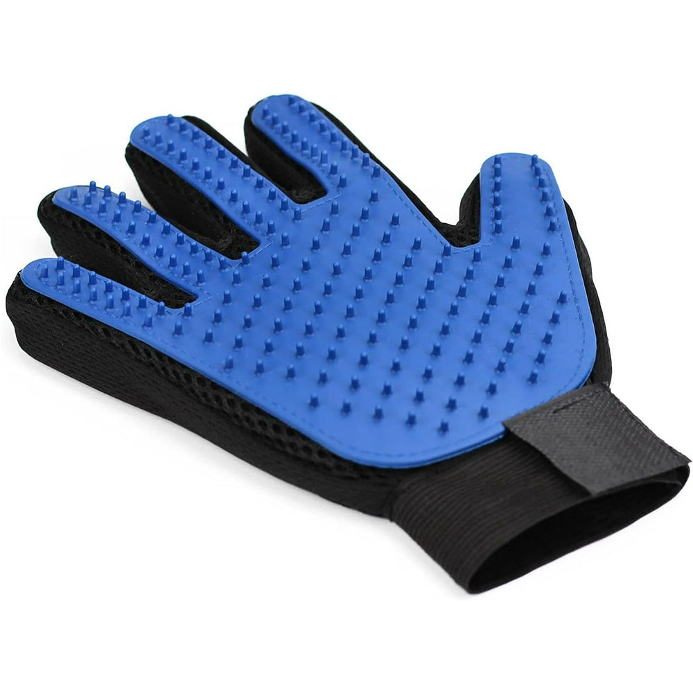 Pet Grooming Gloves De-Shedding Brush for Cats, Dogs, Rabbits & Horses