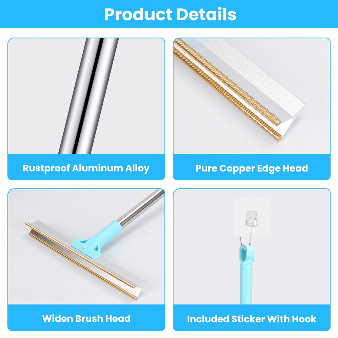 Adjustable Pet Hair Removal Rake Multi-Fabric Scraper for Dogs & Cats