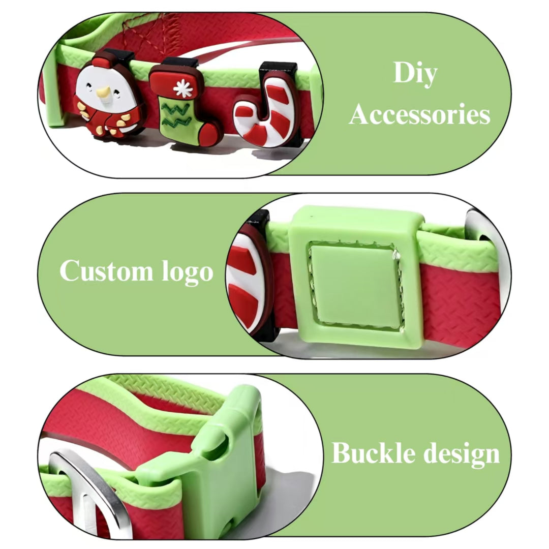 Dual-Color Embossed Pet Leash Set Stylish, Fun & Practical