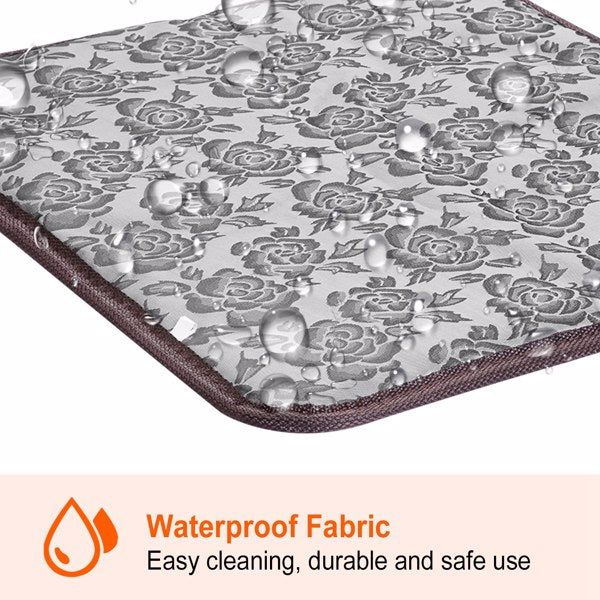 Pet Heating Pad Waterproof Adjustable Warm Blanket with Anti-Bite Steel Rope