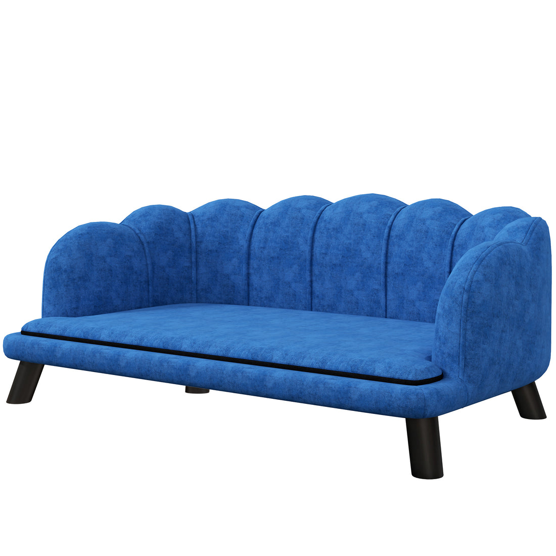 Pearl Design Pet Sofa Bed Cushion Sofa with Solid Wood Legs