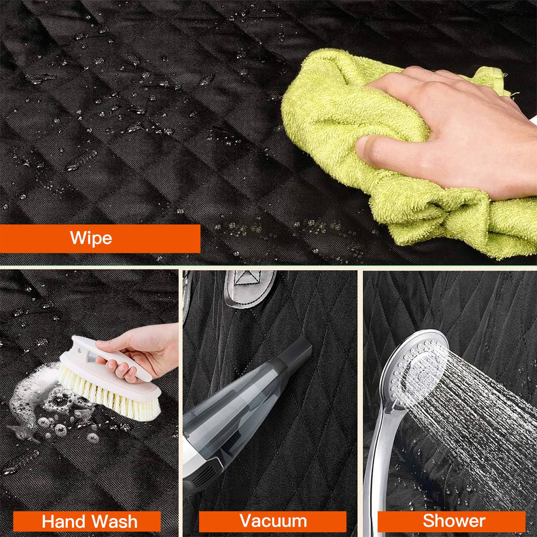 Waterproof Dog Car Seat Cover with Seat Belt for SUV/Truck