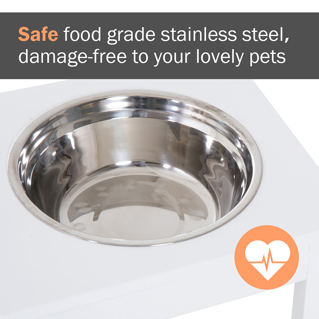 Elevated Wooden Dog Bowl Modern Raised Feeding Station