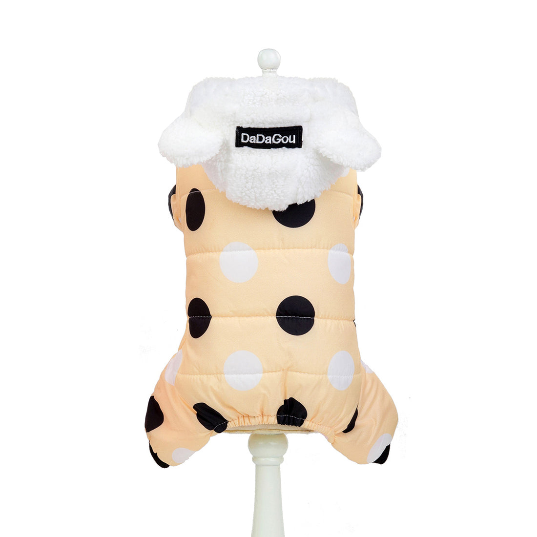 Warm Big Polka Dot Four-Leg Cotton Coat