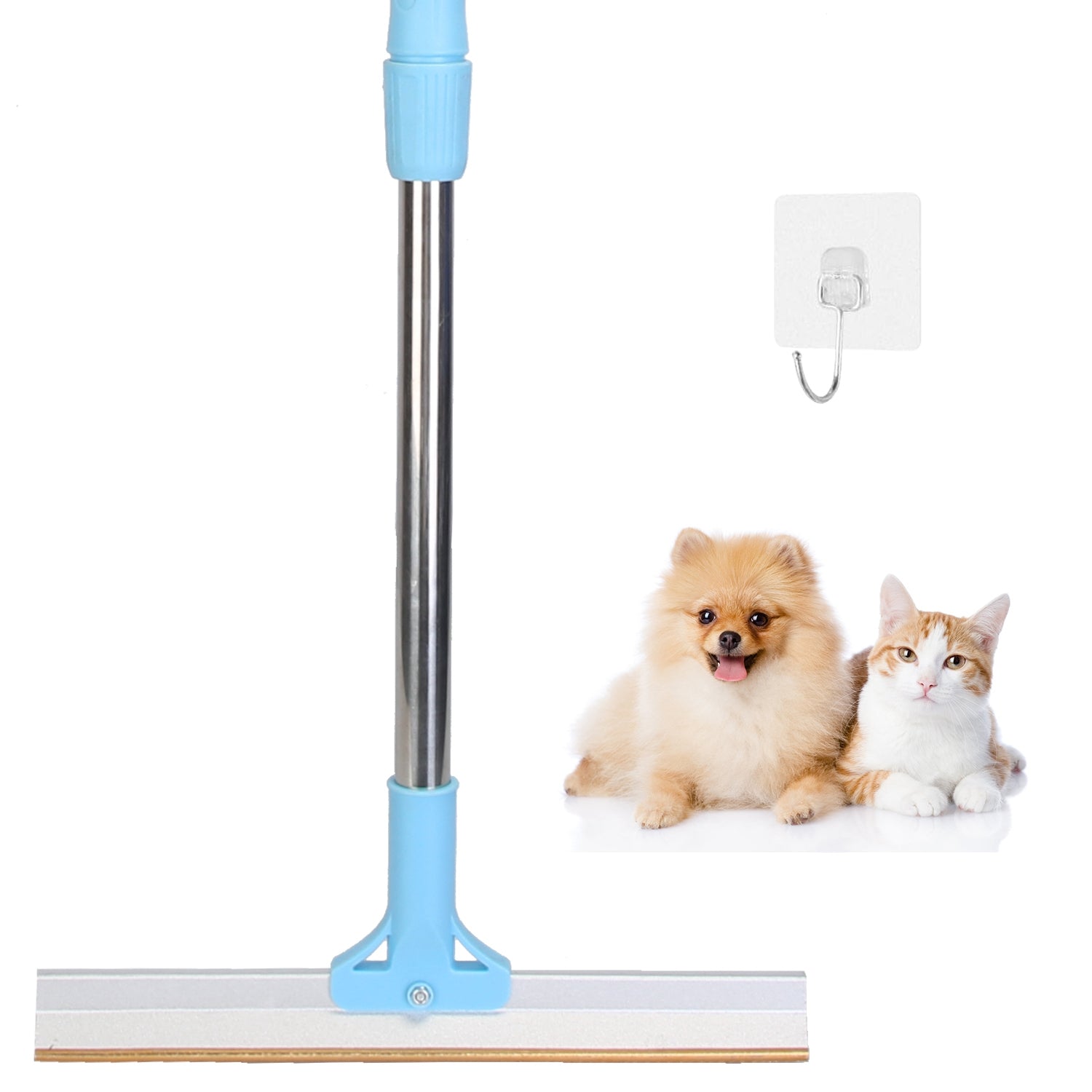 Adjustable Pet Hair Removal Rake Multi-Fabric Scraper for Dogs & Cats