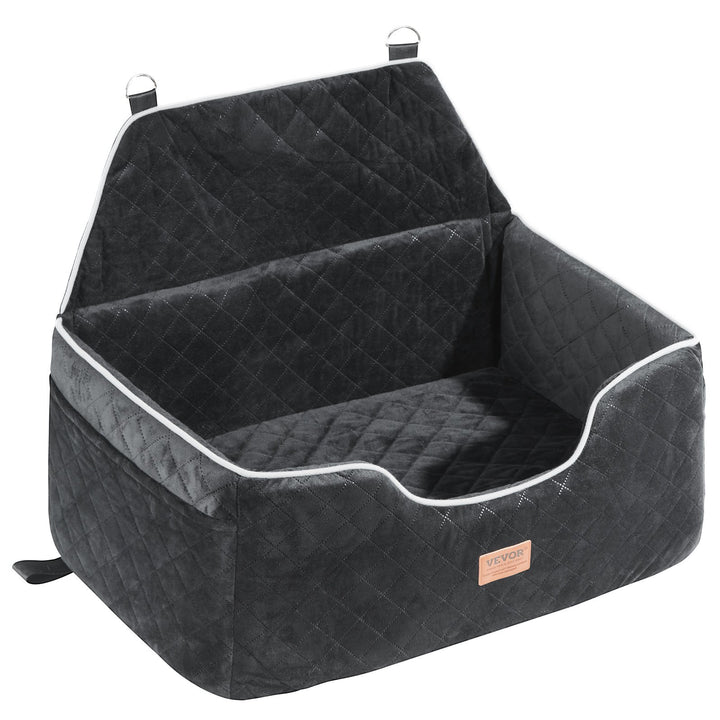 Black Dog Booster Car Seat for Medium to Large Dogs