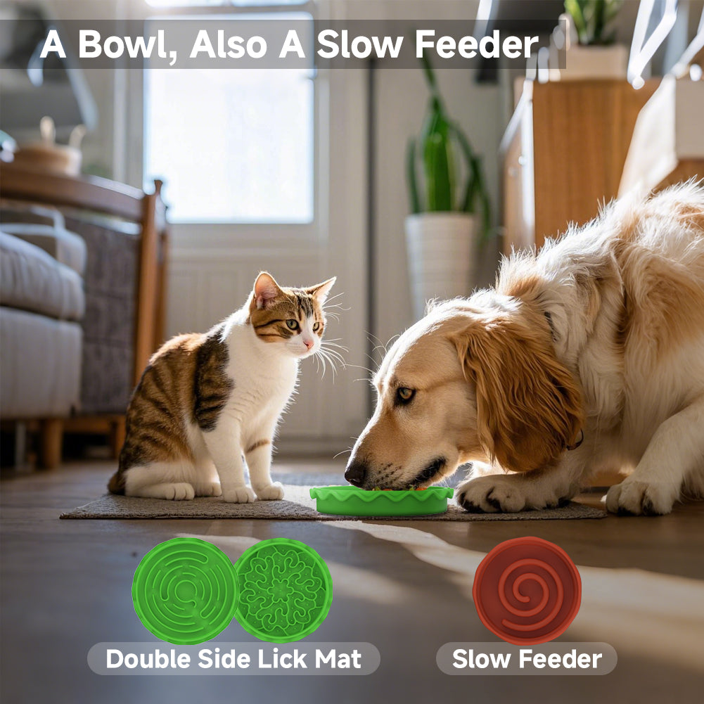 Multi-Layer Hamburger Pet Bowl for Cats and Dogs