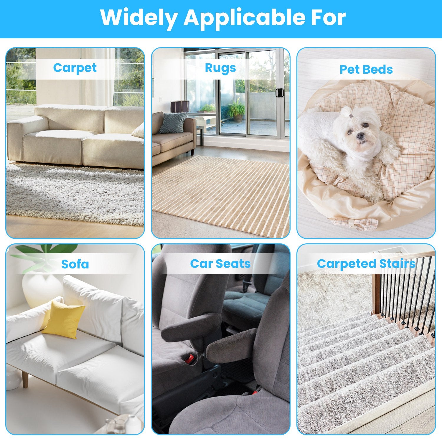 Adjustable Pet Hair Removal Rake Multi-Fabric Scraper for Dogs & Cats