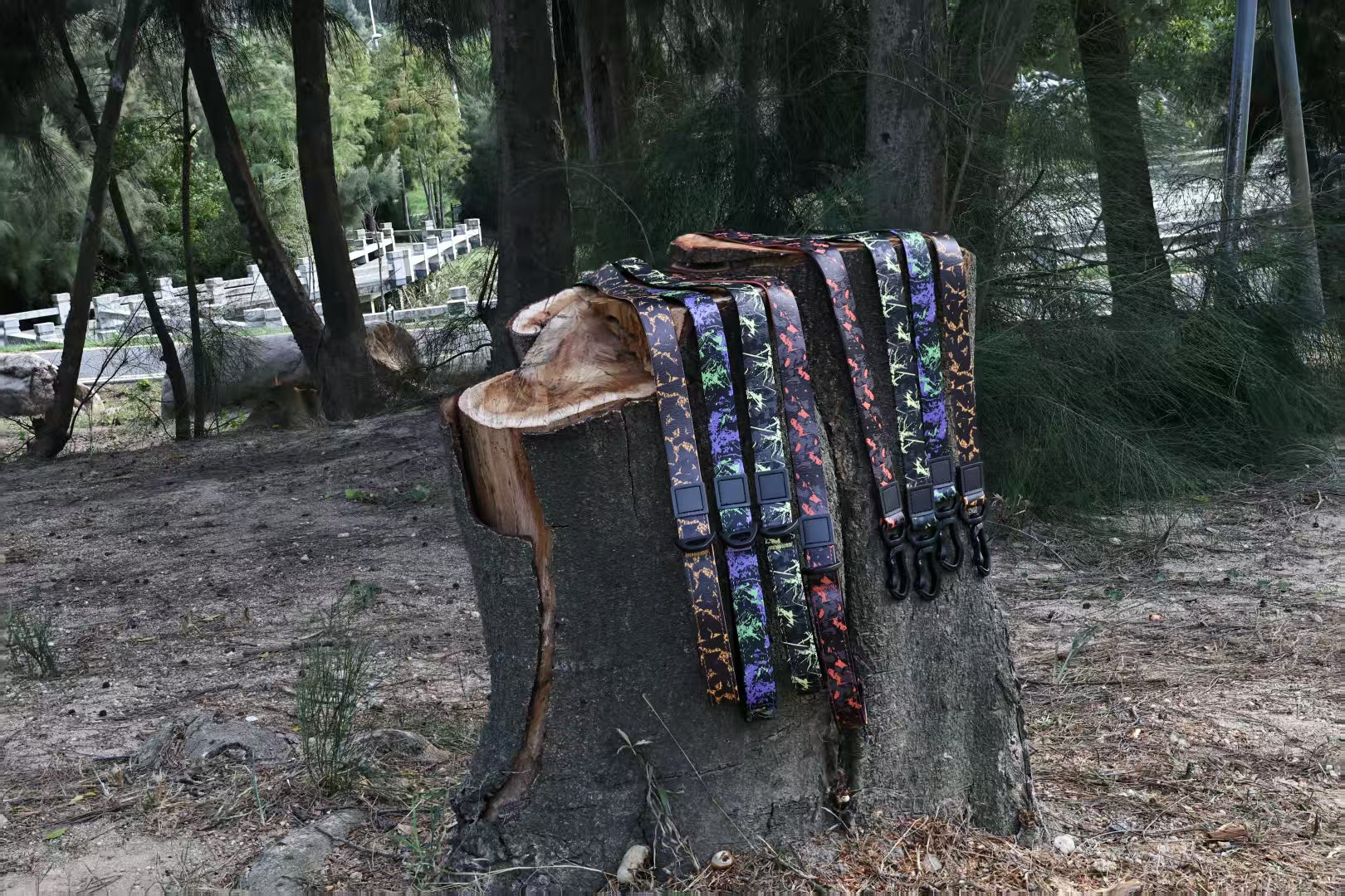 Camouflage UV-Printed Pet Leash Set Stylish & Durable for Outdoor Use
