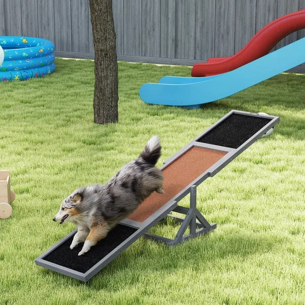 Wooden Dog Agility Seesaw Weather-Resistant Training Equipment