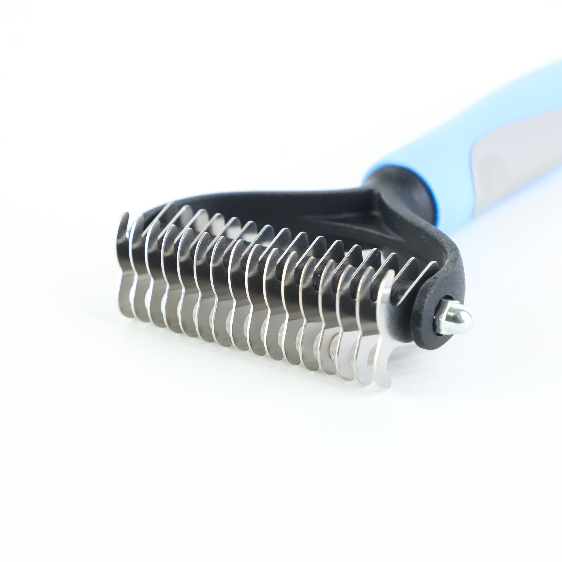 Double-Sided Stainless Steel Pet Brush Grooming & Dematting Tool