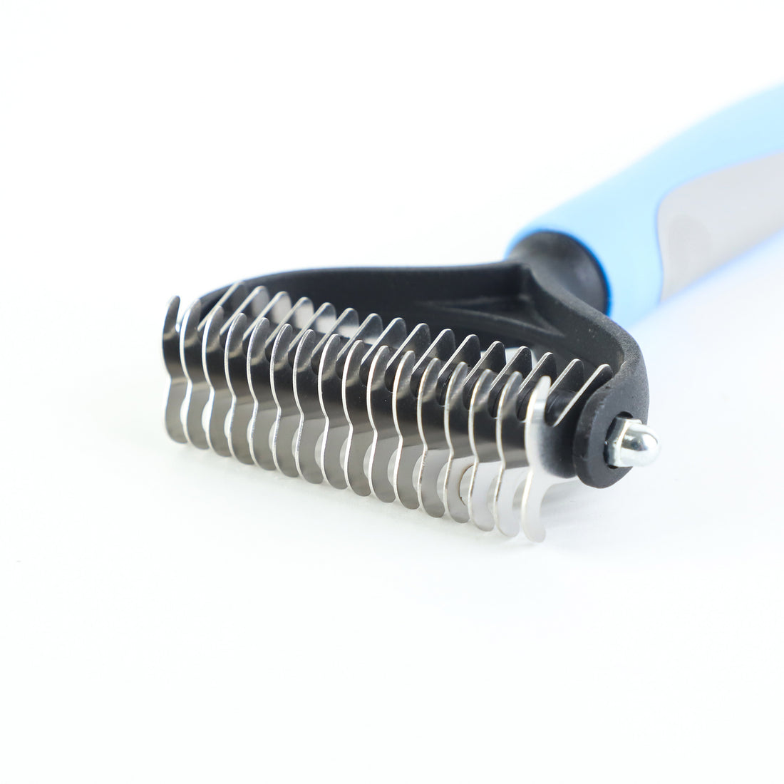 Double-Sided Stainless Steel Pet Brush Grooming & Dematting Tool