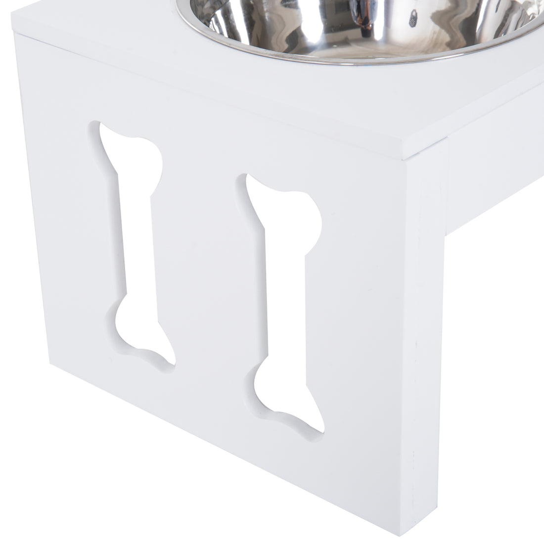 Elevated Wooden Dog Bowl Modern Raised Feeding Station