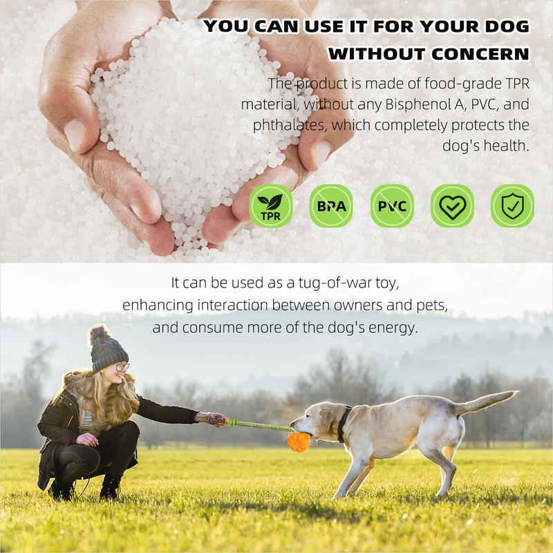 Peokel Dog Rope Fetch Toy Durable Tug & Chew for Medium/Large Dogs