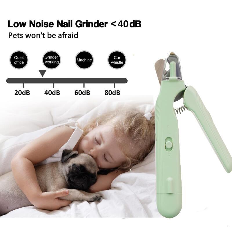 2-in-1 Pet Nail Clippers with LED Light Dog & Cat Paw Trimmer