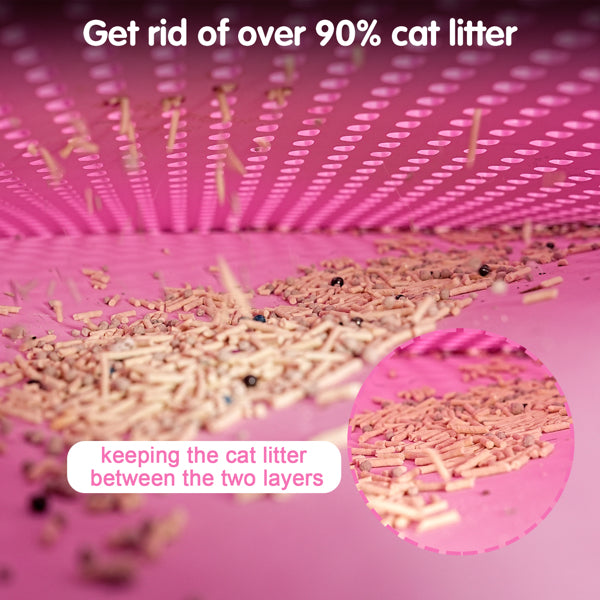 Double Layer Rice Shaped Cat Litter Pad