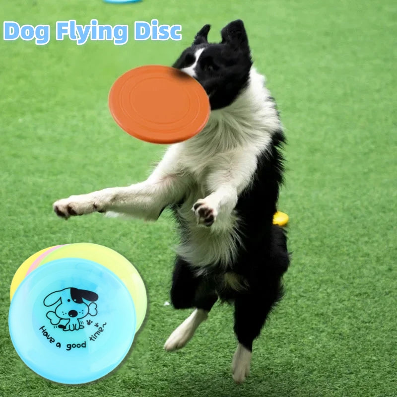 Silicone Flying Saucer Dog & Cat Toy Interactive Chew Disc