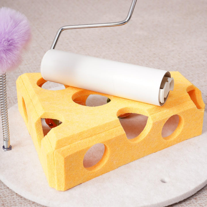 Cat Puzzle Toy with Ball, Wand & Suction Base Interactive