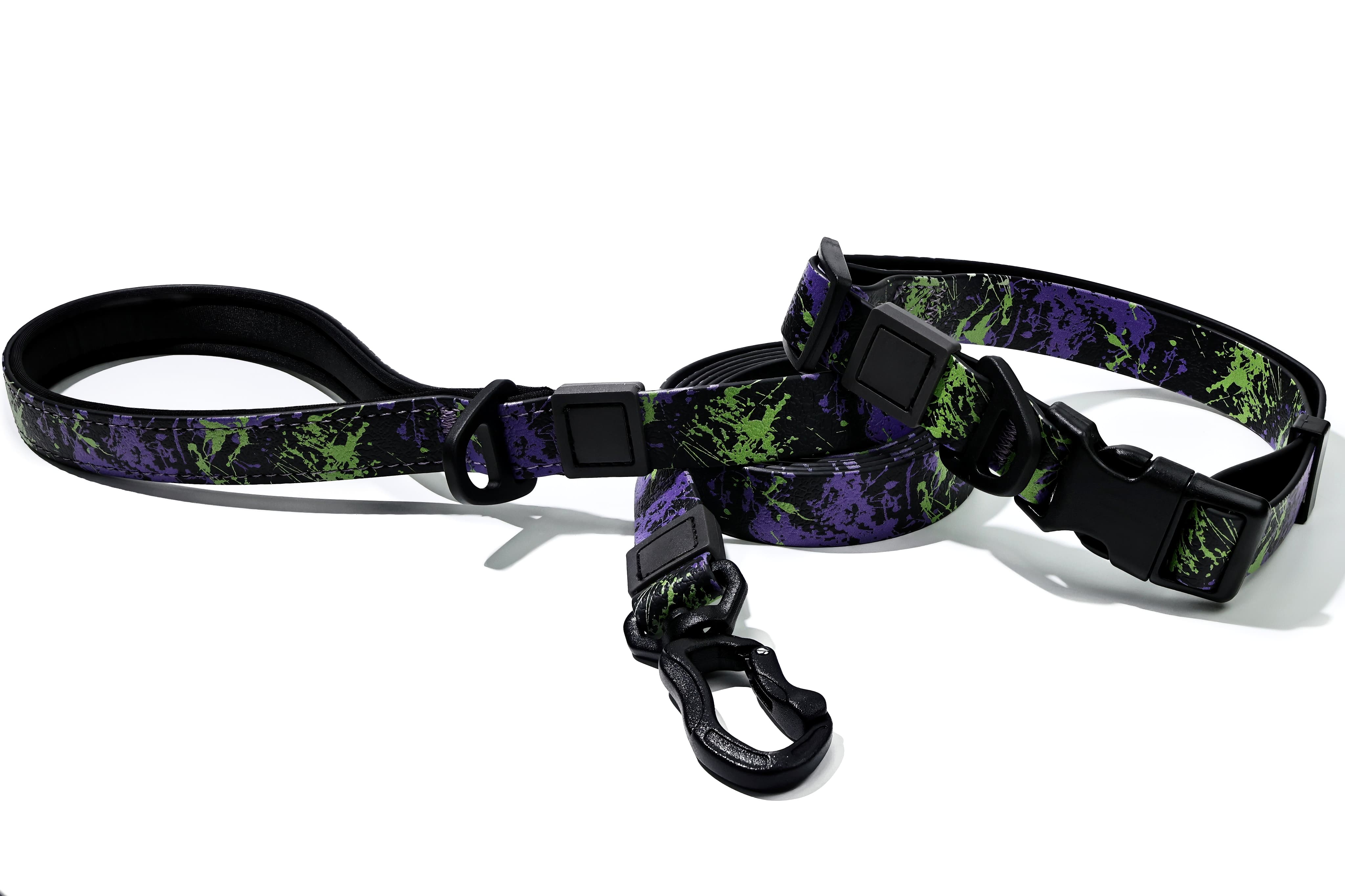 Camouflage UV-Printed Pet Leash Set Stylish & Durable for Outdoor Use