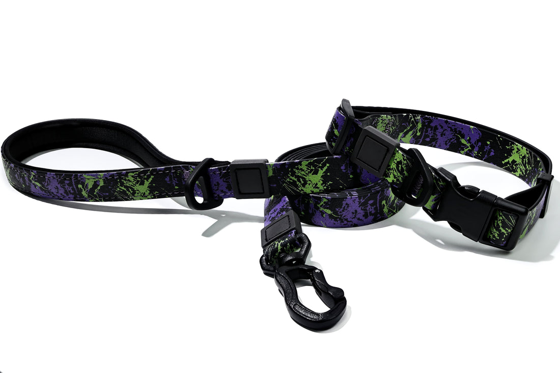 Camouflage UV-Printed Pet Leash Set Stylish & Durable for Outdoor Use