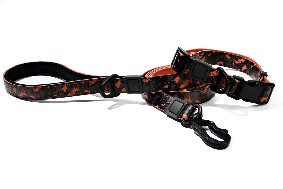 Camouflage UV-Printed Pet Leash Set Stylish & Durable for Outdoor Use
