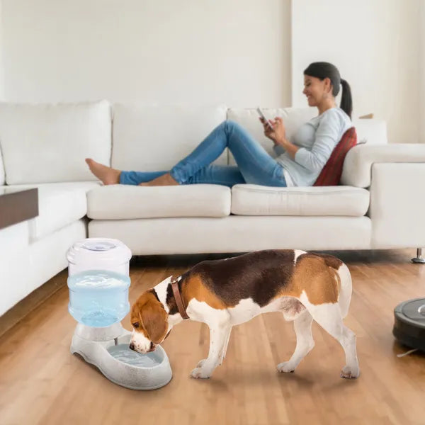 3.5L Gravity Water Dispenser Automatic Pet Feeder for Cats & Dogs